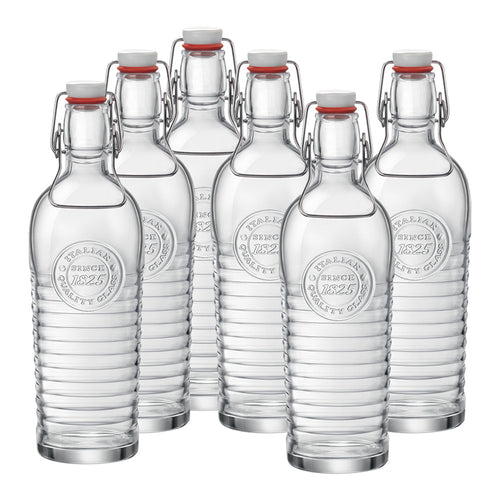 1,2 Liter - Officina 1825 Glasflasche - Set 6 Stück