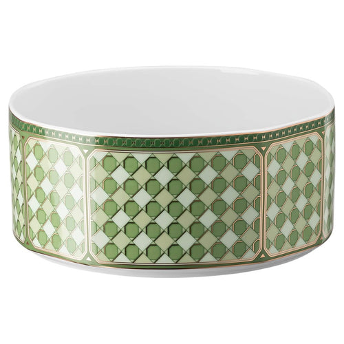 1.75 Lt - Swarovski x Rosenthal Signum Coppa Insalatiera In Porcellana