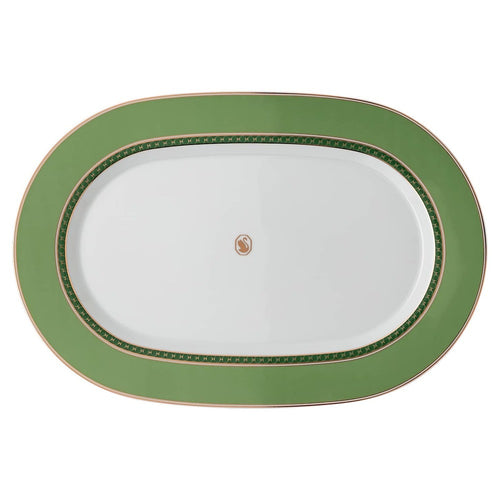 36.2 x 24.2 cm - Swarovski x Rosenthal Signum Piatto Portata In Porcellana