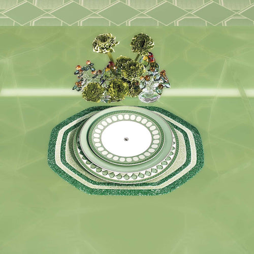 33.1 cm - Swarovski x Rosenthal Signum Piatto Presentazione In Porcellana