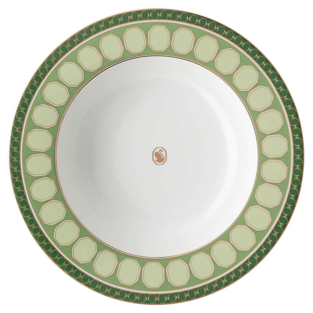 24.4 cm - Swarovski x Rosenthal Signum Piatto Fondo In Porcellana
