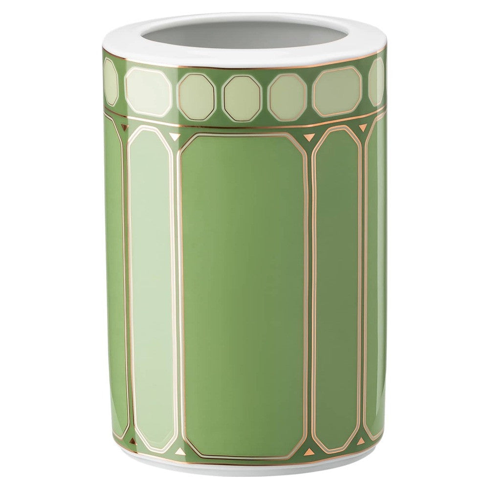 15.1 cm - Swarovski x Rosenthal Signum Vaso Cilindrico In Porcellana