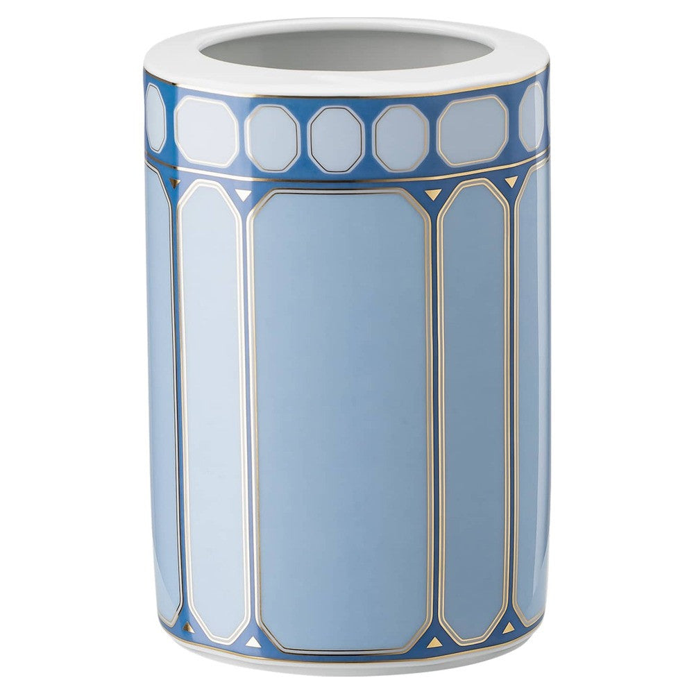 15.1 cm - Swarovski x Rosenthal Signum Vaso Cilindrico In Porcellana