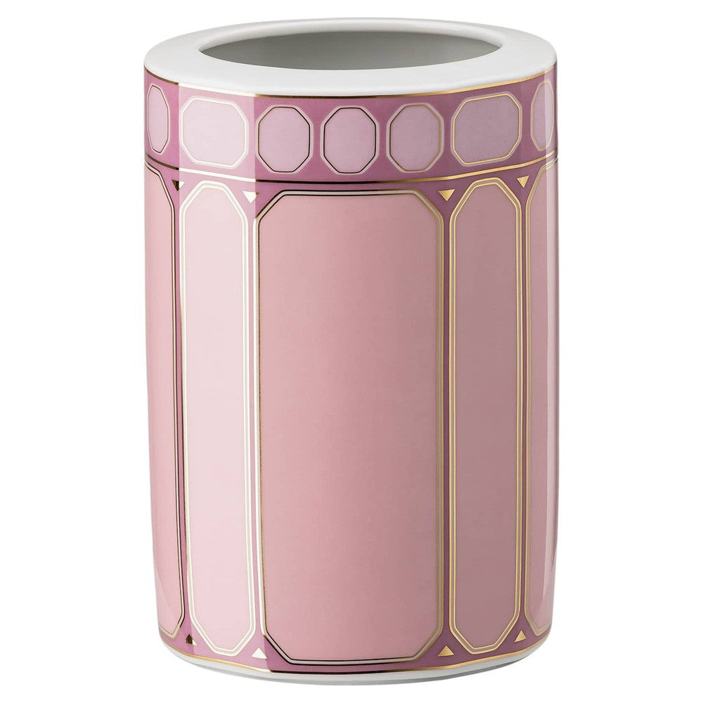 15.1 cm - Swarovski x Rosenthal Signum Vaso Cilindrico In Porcellana