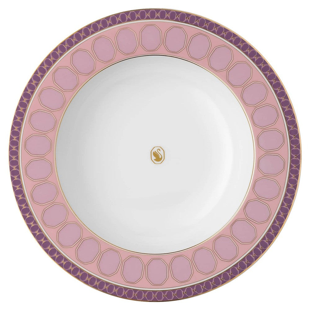 24.4 cm - Swarovski x Rosenthal Signum Piatto Fondo In Porcellana