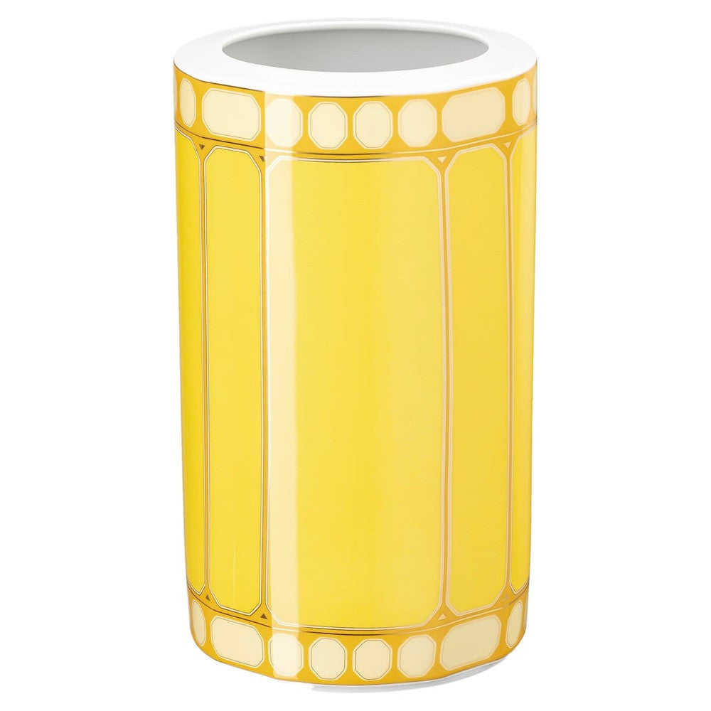 26.5 cm - Swarovski x Rosenthal Signum Vaso Cilindrico In Porcellana