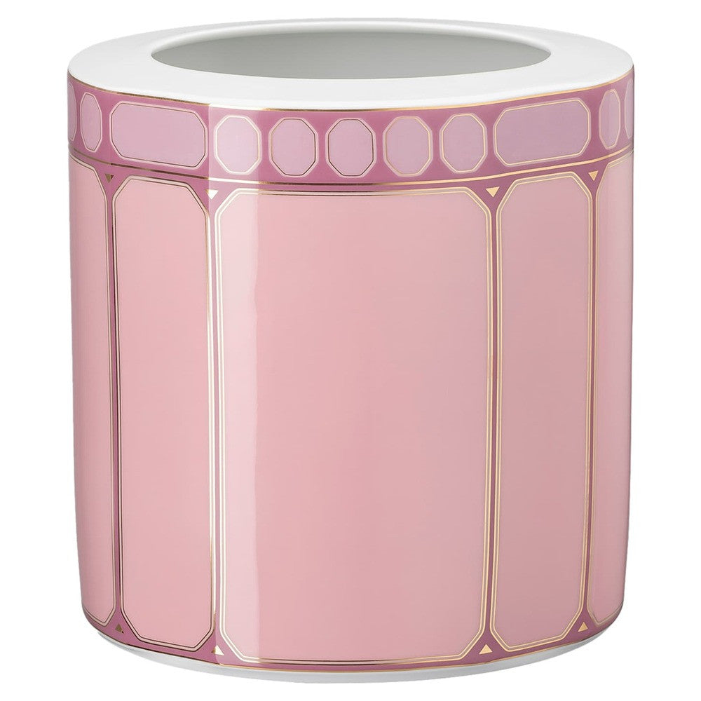 16.9 cm - Swarovski x Rosenthal Signum Vaso Rotondo In Porcellana