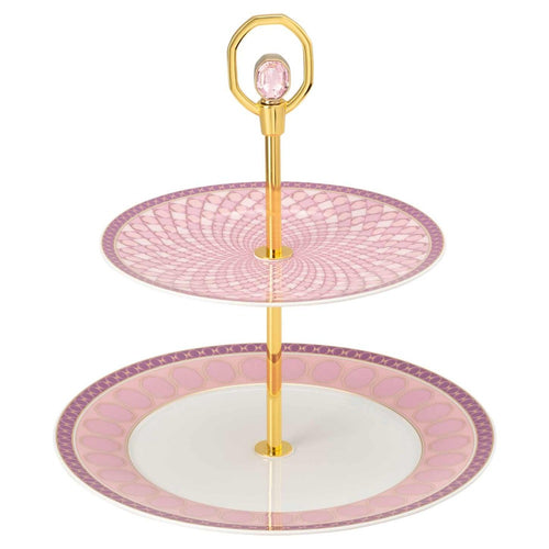 25.2 cm - Swarovski x Rosenthal Signum Alzata In Porcellana
