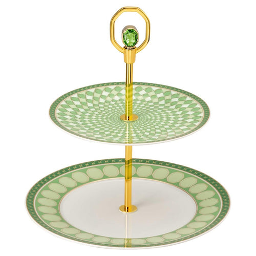 25.2 cm - Swarovski x Rosenthal Signum Alzata In Porcellana