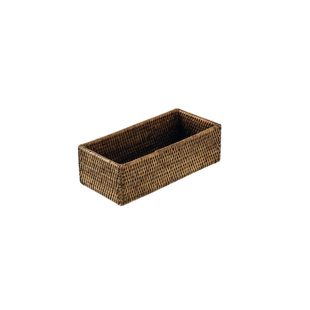 26.5x12.0 cm - Sambonet Radici Contenitore Rettangolare In Rattan