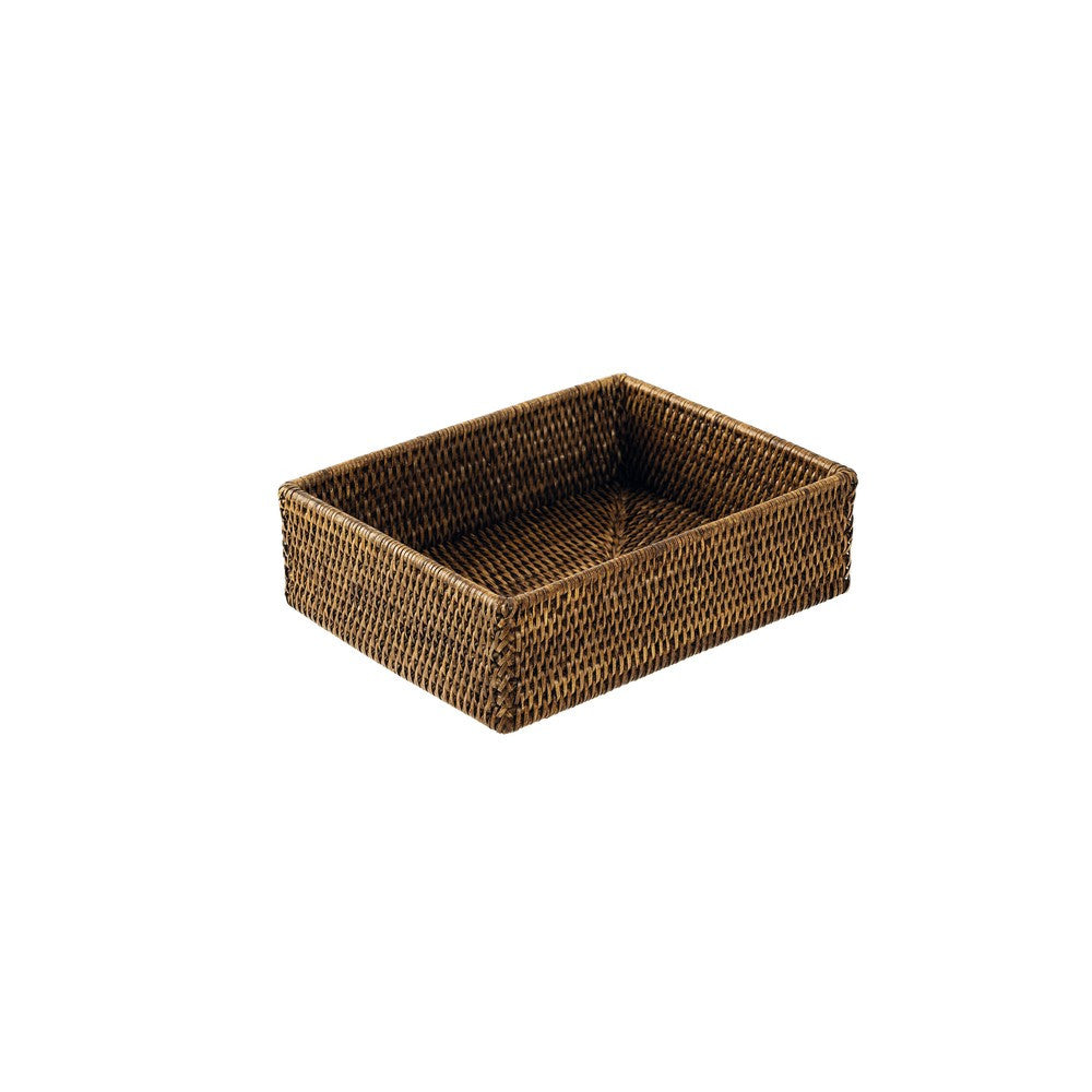 26.5x20.5 cm - Sambonet Radici Contenitore Rettangolare In Rattan