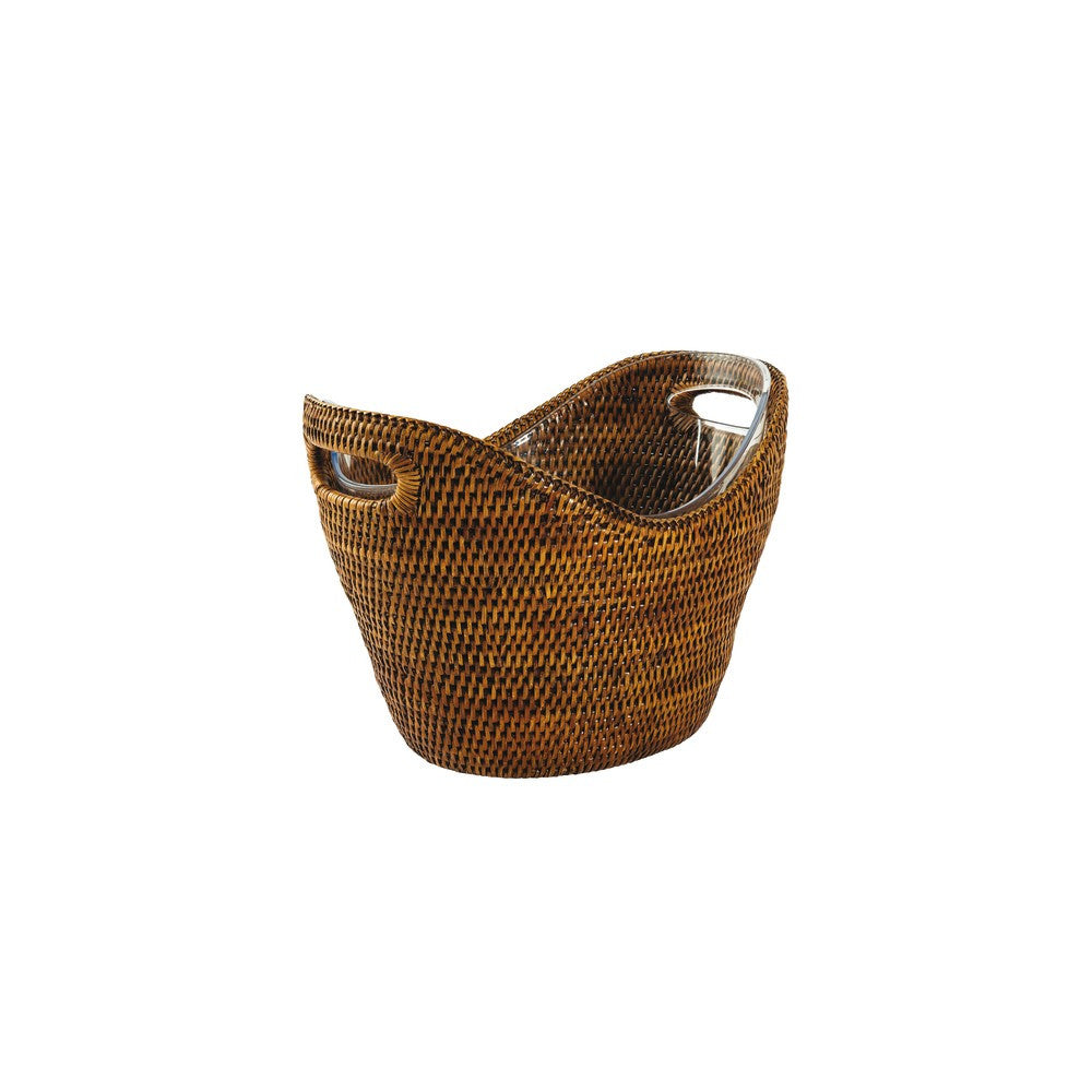 36.5x27.0 cm - Sambonet Radici Secchio VIno In Rattan