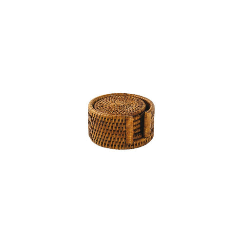 12 cm - Sambonet Radici Sottobicchiere Rotondo In Rattan