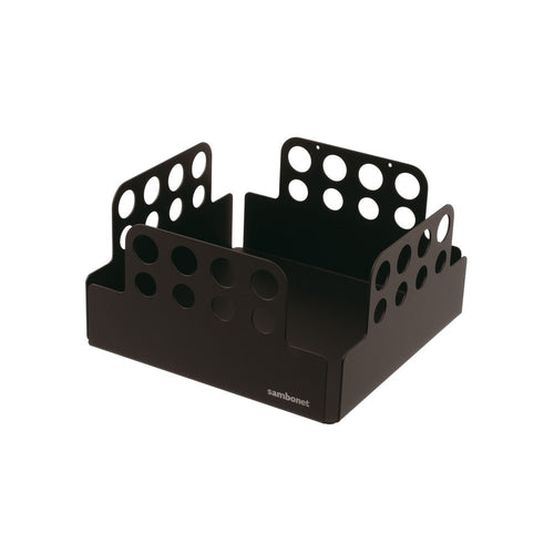 19.5x19.5 cm - Sambonet Radici Porta Tovaglioli Cubico In Acciaio Inox