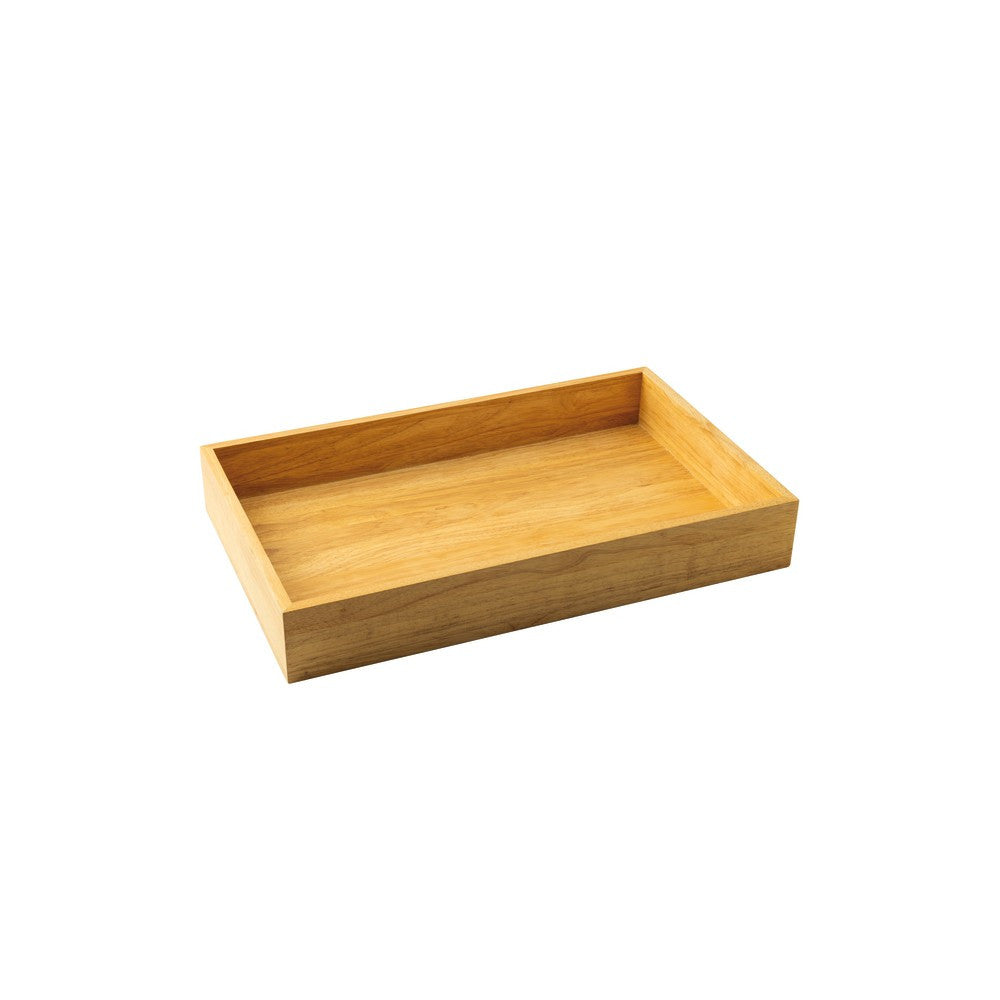 53x32.5 cm - Sambonet Radici Contenitore Rettangolare In Legno Di Gomma