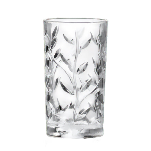 25 cl - RCR Cristalleria Italiana Laurus Tumbler Bicchiere Cocktail In Vetro Luxion