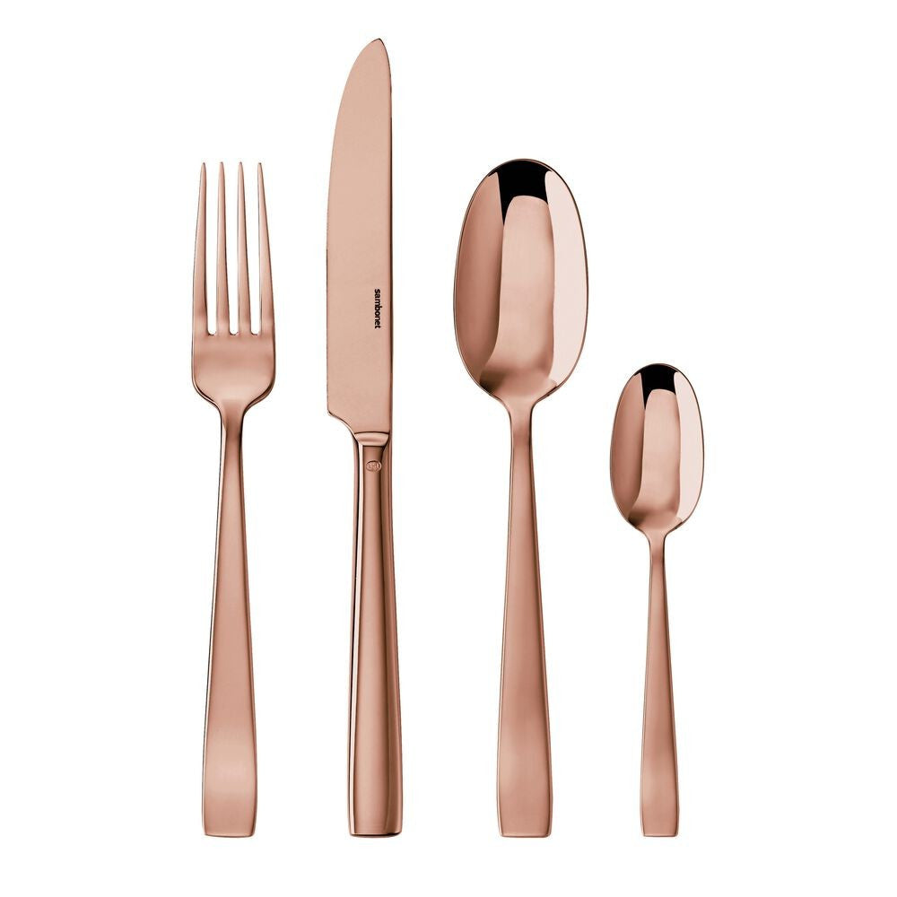 Sambonet Flat Servizio Posate In Acciaio Inox 18/10 - Set 24 Pz