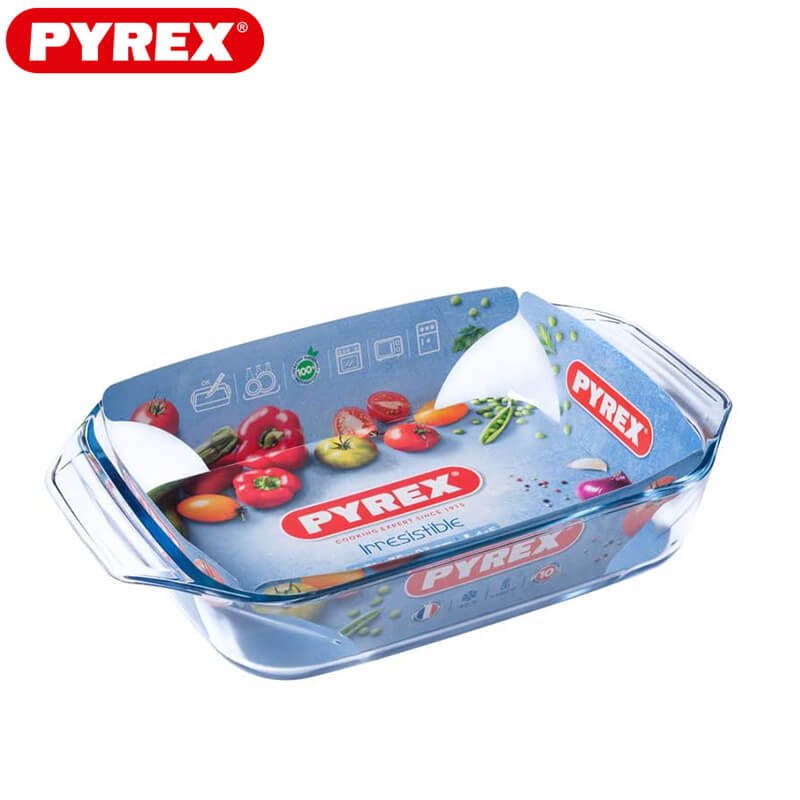 27X17 Cm Pyrex Irresistible Pirofila Rettangolare In Vetro Borosilicato