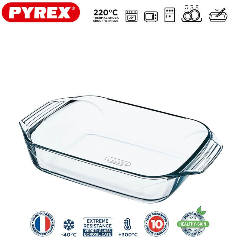 27X17 Cm Pyrex Irresistible Pirofila Rettangolare In Vetro Borosilicato