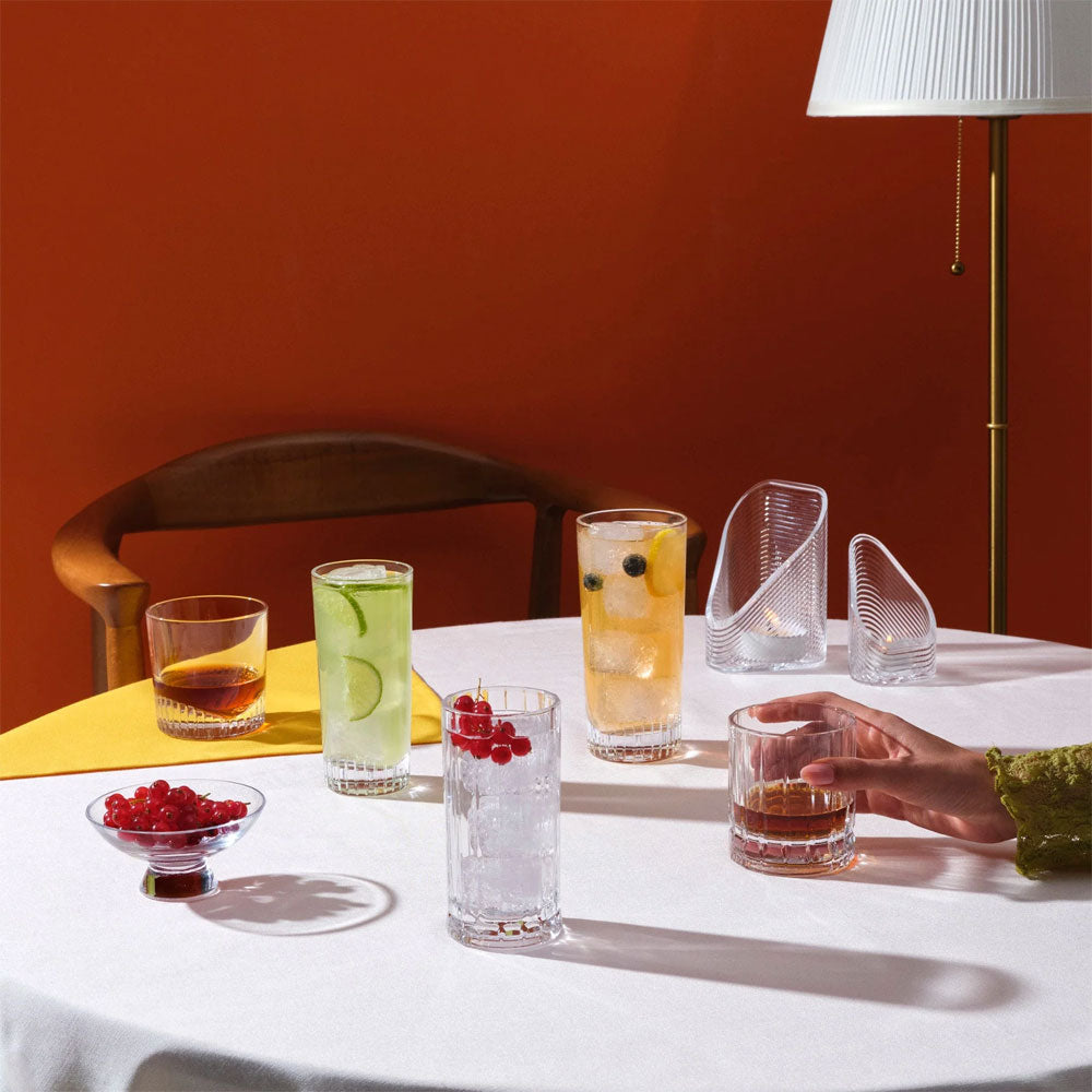 45 cl - Nude Caldera Bicchiere Cocktail Highball - In Vetro - Set 6 Pz