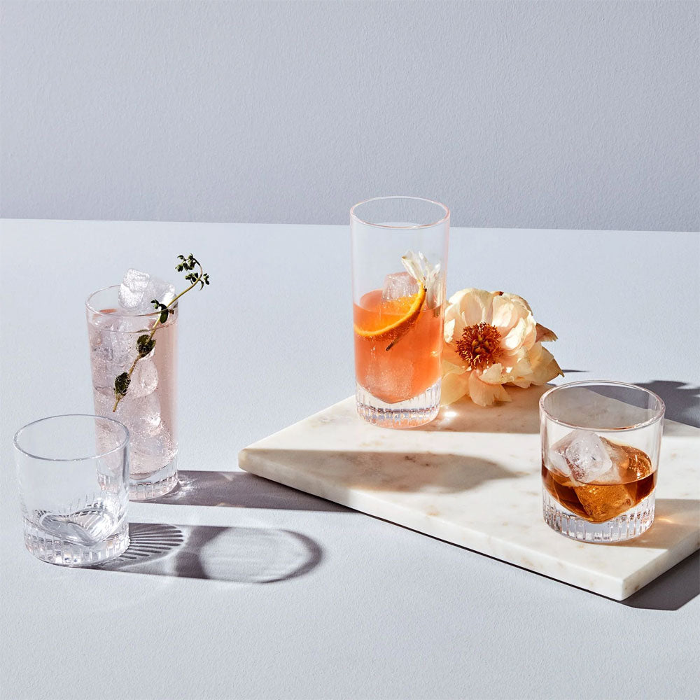 45 cl - Nude Caldera Bicchiere Cocktail Highball - In Vetro - Set 6 Pz