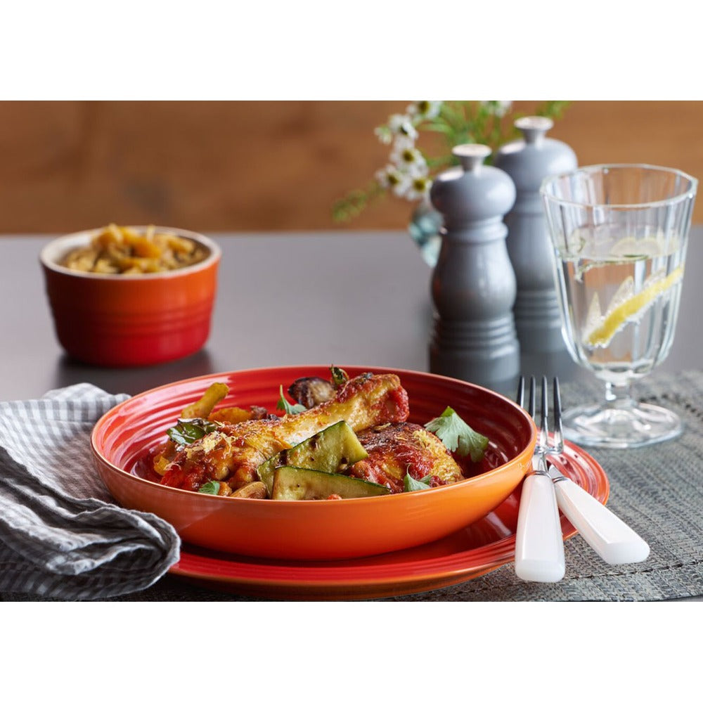 22 cm - Le Creuset Arte Della Tavola Vancouver Piatto Fondo In Gres Vetrificato