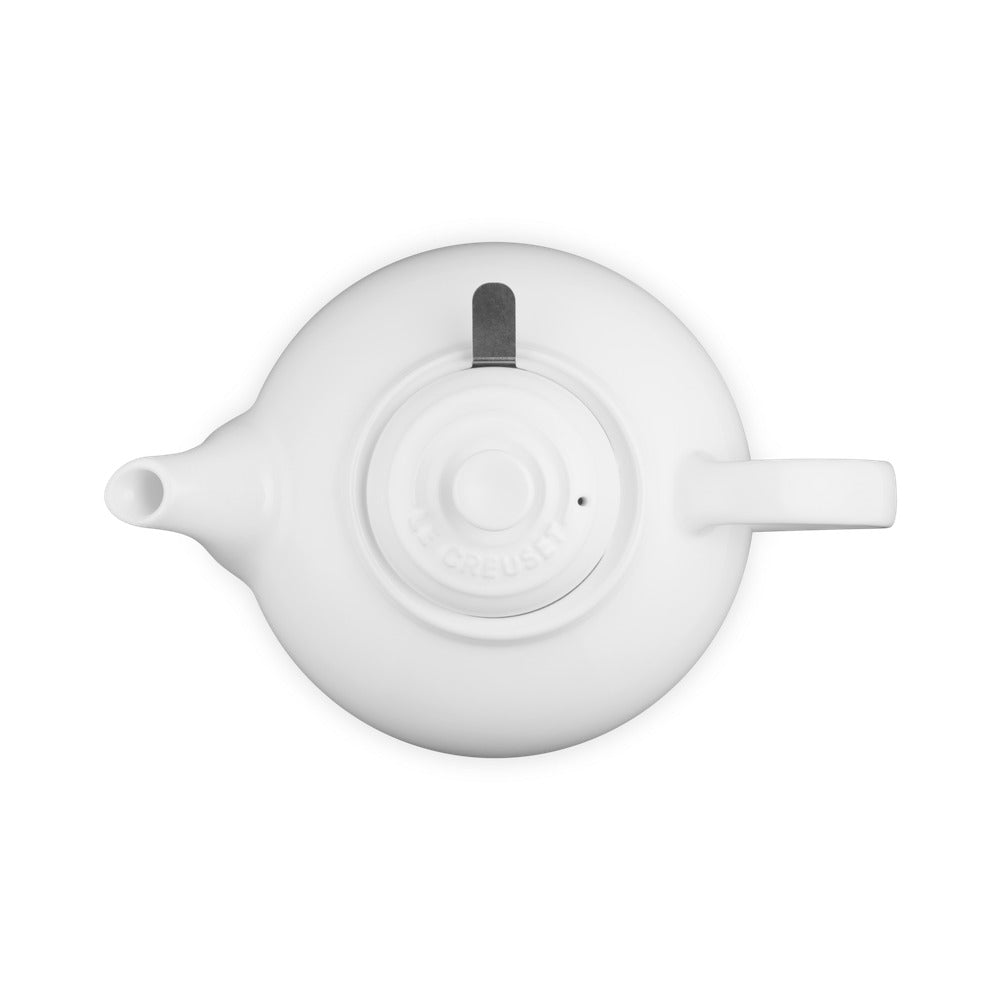 1.3 L - Le Creuset Classic Teiera In Gres Vetrificato Con Infusore Metallico