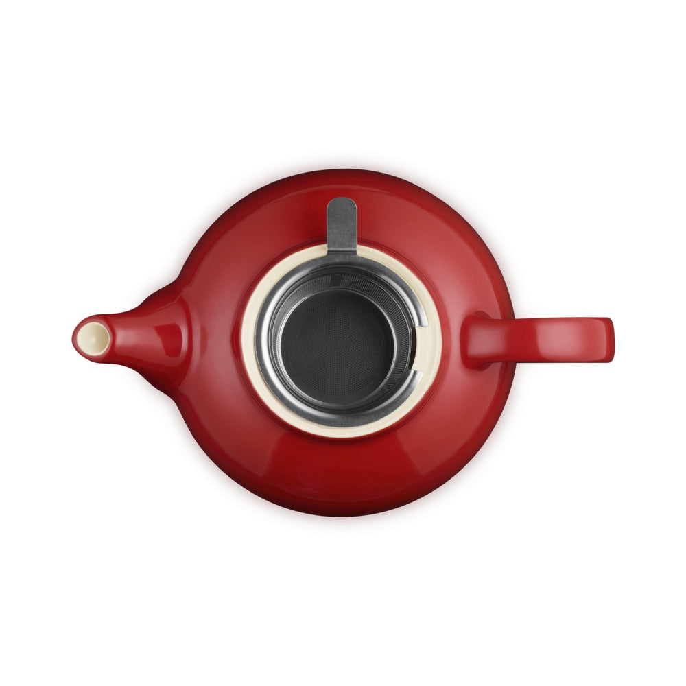 1.3 L - Le Creuset Classic Teiera In Gres Vetrificato Con Infusore Metallico