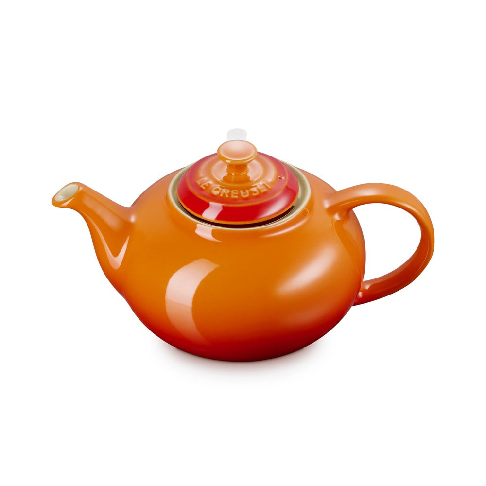 1.3 L - Le Creuset Classic Teiera In Gres Vetrificato Con Infusore Metallico