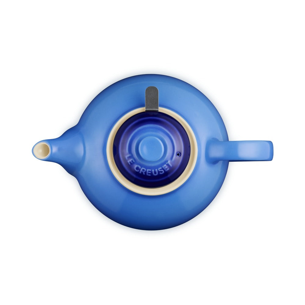 1.3 L - Le Creuset Classic Teiera In Gres Vetrificato Con Infusore Metallico