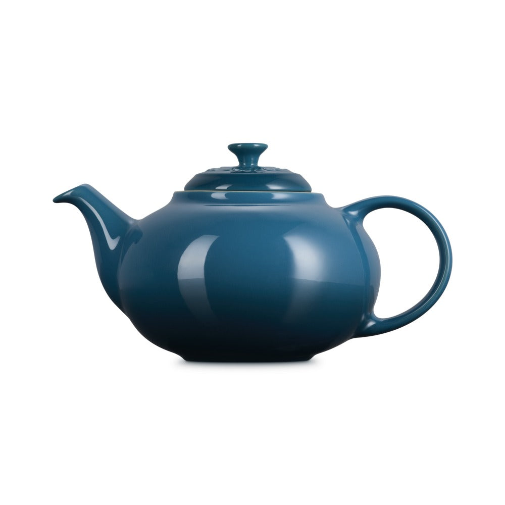 1.3 L - Le Creuset Classic Teiera In Gres Vetrificato Con Infusore Metallico