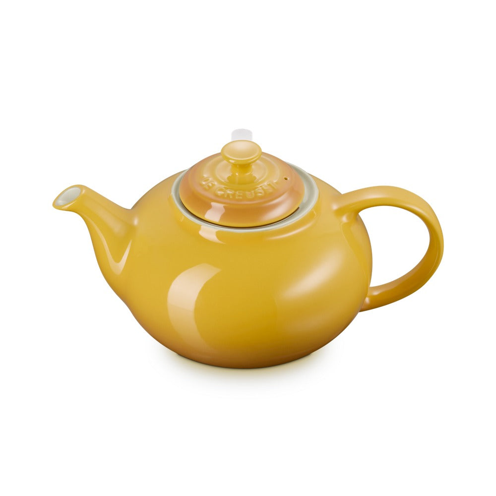 1.3 L - Le Creuset Classic Teiera In Gres Vetrificato Con Infusore Metallico