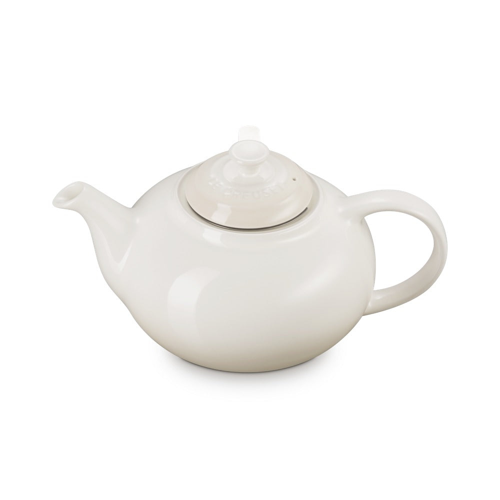 1.3 L - Le Creuset Classic Teiera In Gres Vetrificato Con Infusore Metallico