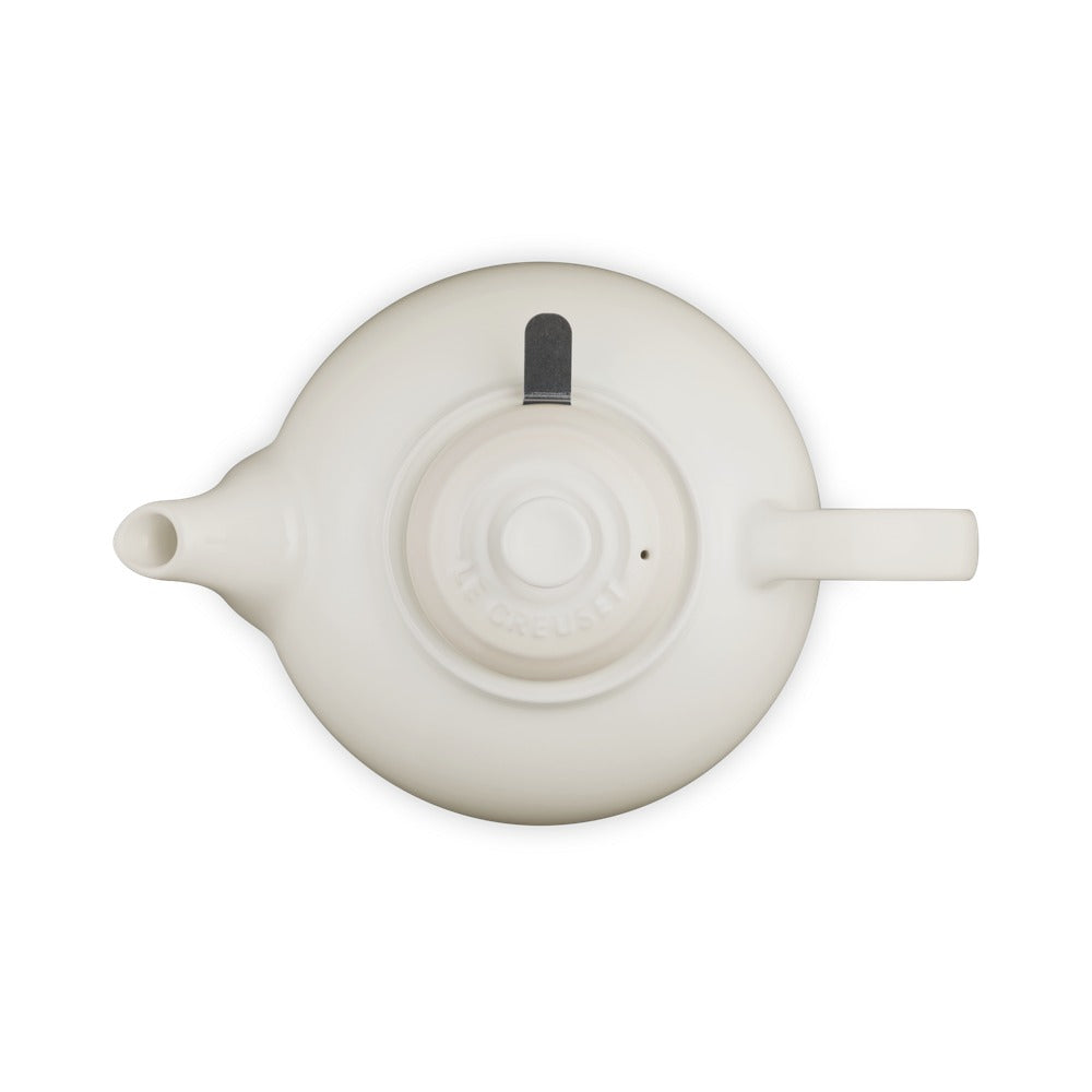 1.3 L - Le Creuset Classic Teiera In Gres Vetrificato Con Infusore Metallico