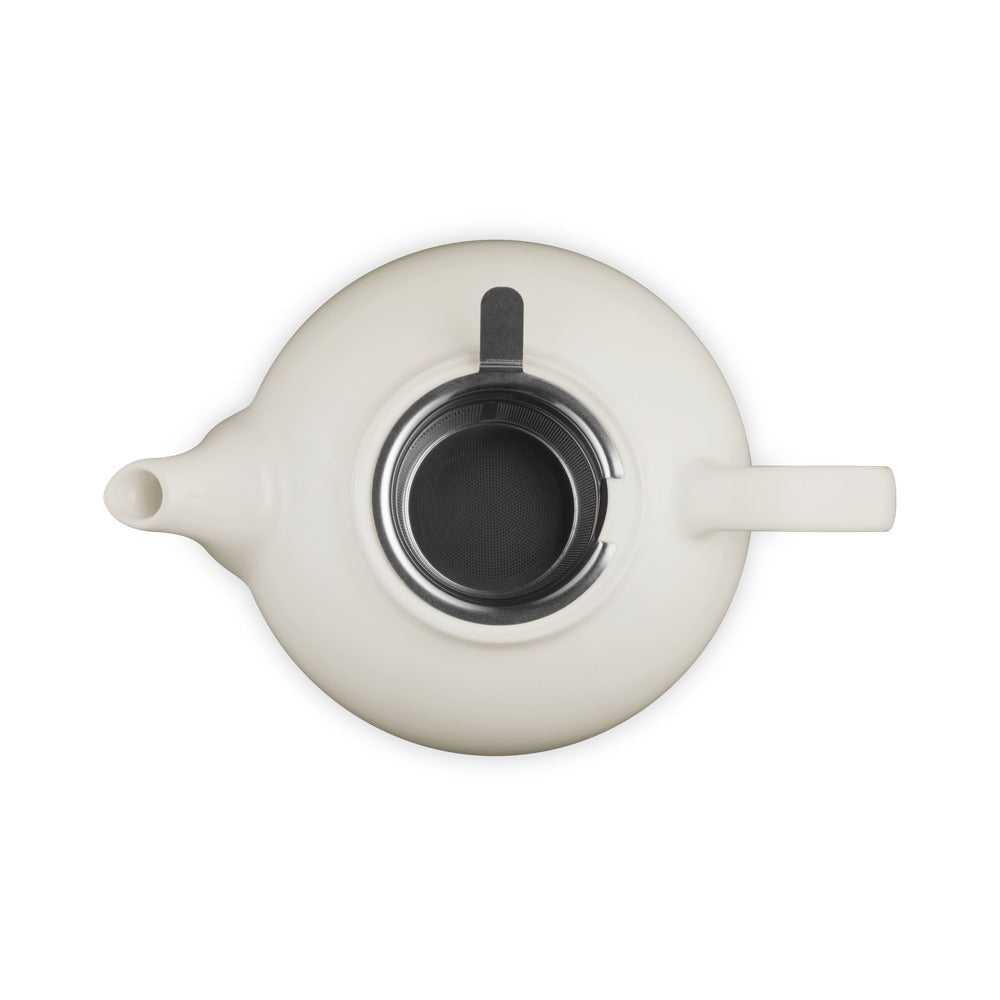 1.3 L - Le Creuset Classic Teiera In Gres Vetrificato Con Infusore Metallico