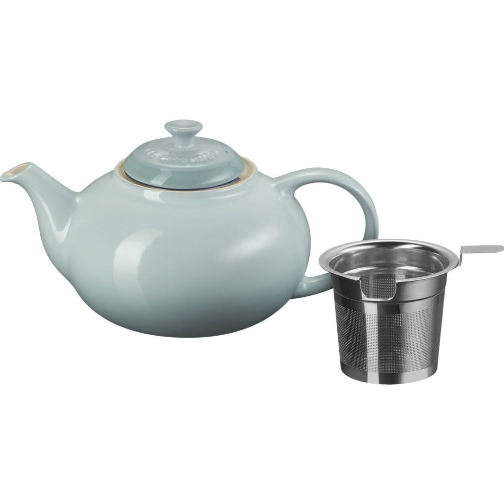 1.3 L - Le Creuset Classic Teiera In Gres Vetrificato Con Infusore Metallico