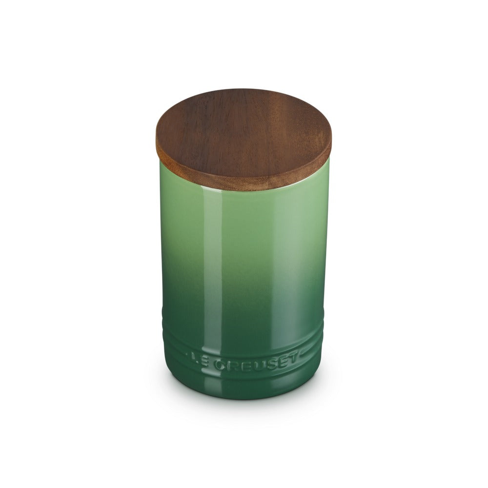 77 cl - Le Creuset Evolution Barattolo In Gres Vetrificato Con Coperchio In Legno