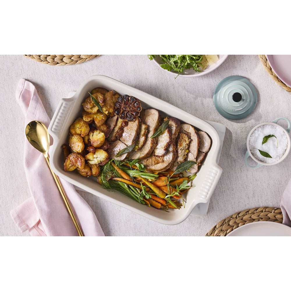 32x24 cm - Le Creuset Tradition Pirofila Rettangolare In Gres Vetrificato