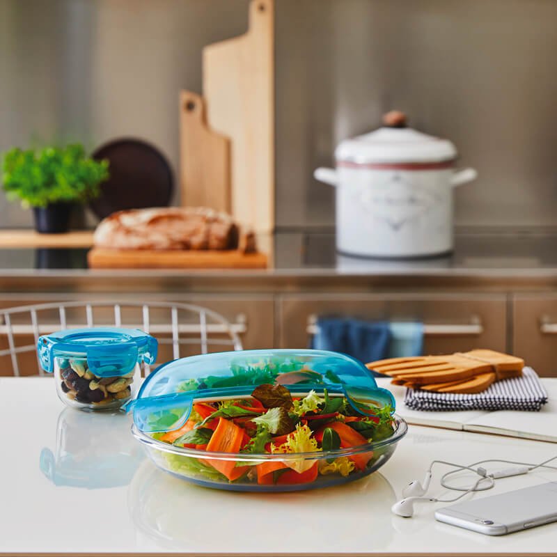 22 Cm Bormioli Rocco Frigoverre Evolution Contenitore Per Alimenti Ermetico In Vetro