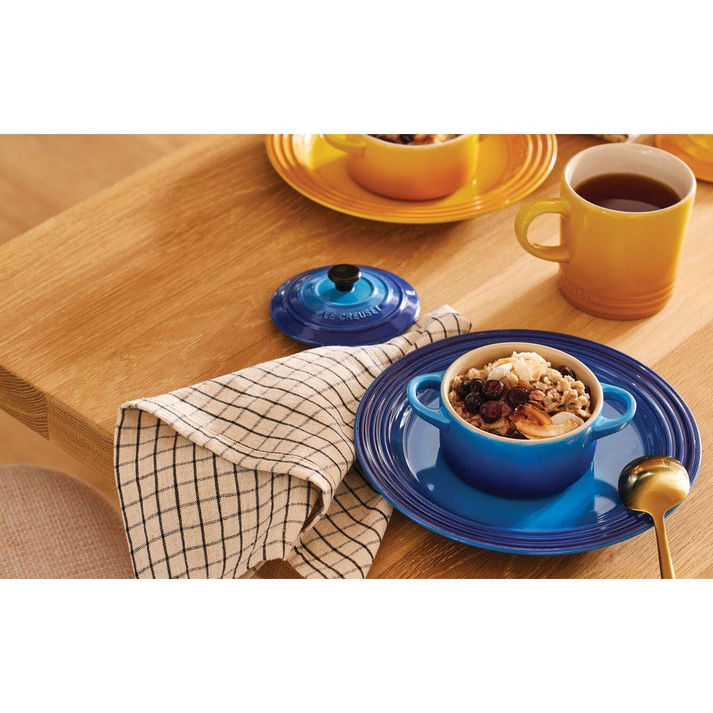 10 cm - Mini Cocotte Runde Auflaufform aus glasiertem Steinzeug