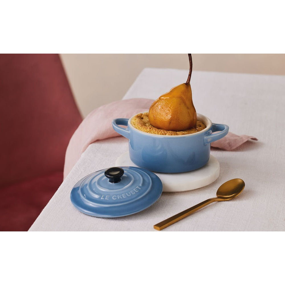 10 cm - Mini Cocotte Runde Auflaufform aus glasiertem Steinzeug