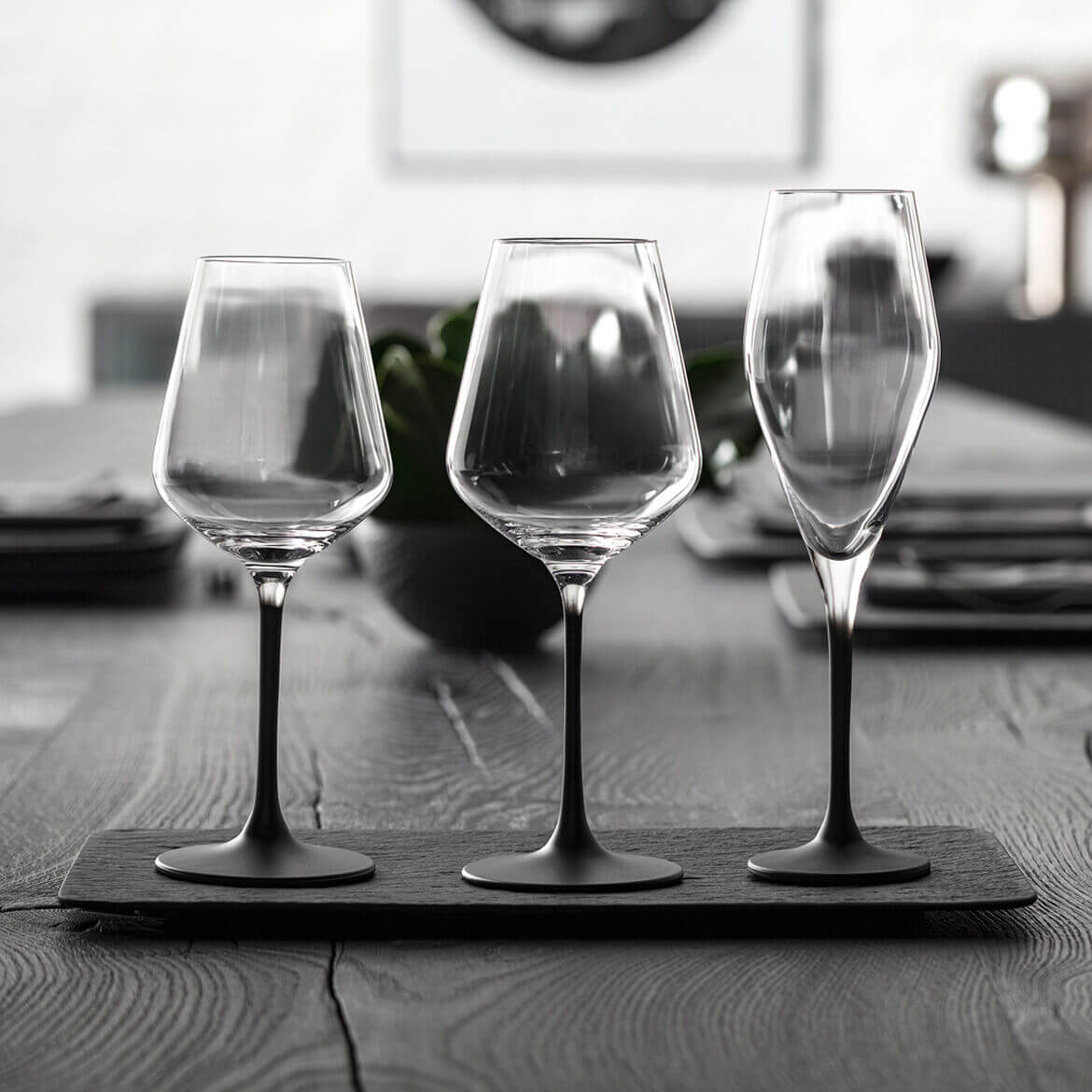 38 Cl Villeroy And Boch Manufacture Rock Calice Vino Bianco In Vetro Set 4 Pezzi