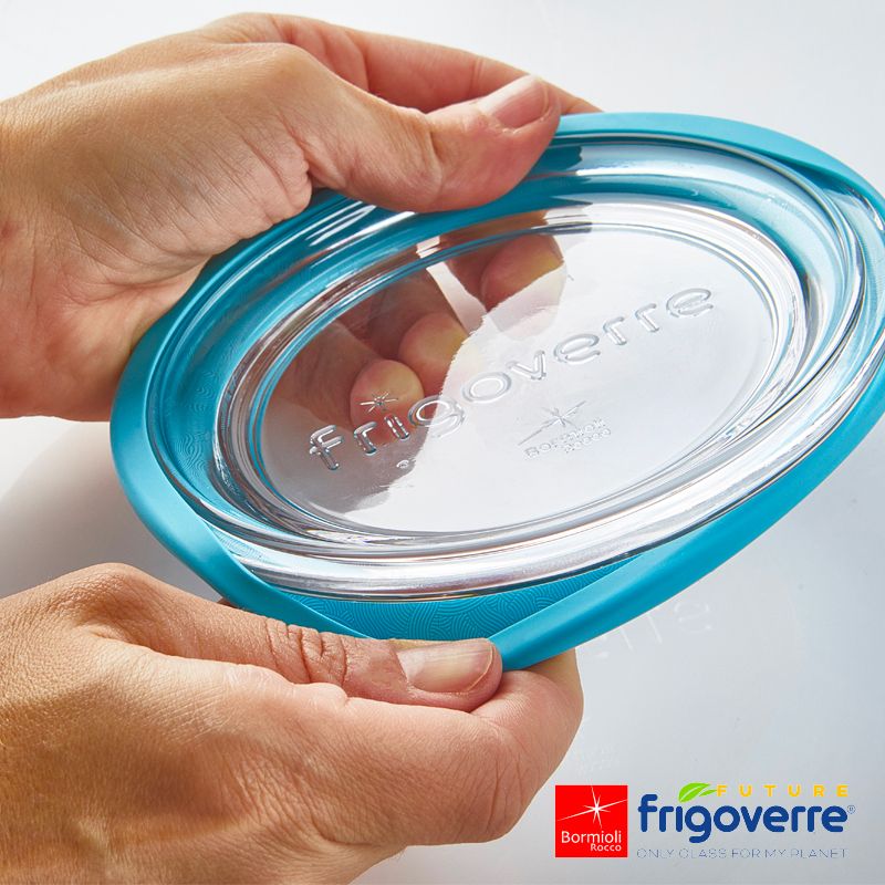 14X14 Cm Bormioli Rocco Frigoverre Future Contenitore Per Alimenti In Vetro Temperato