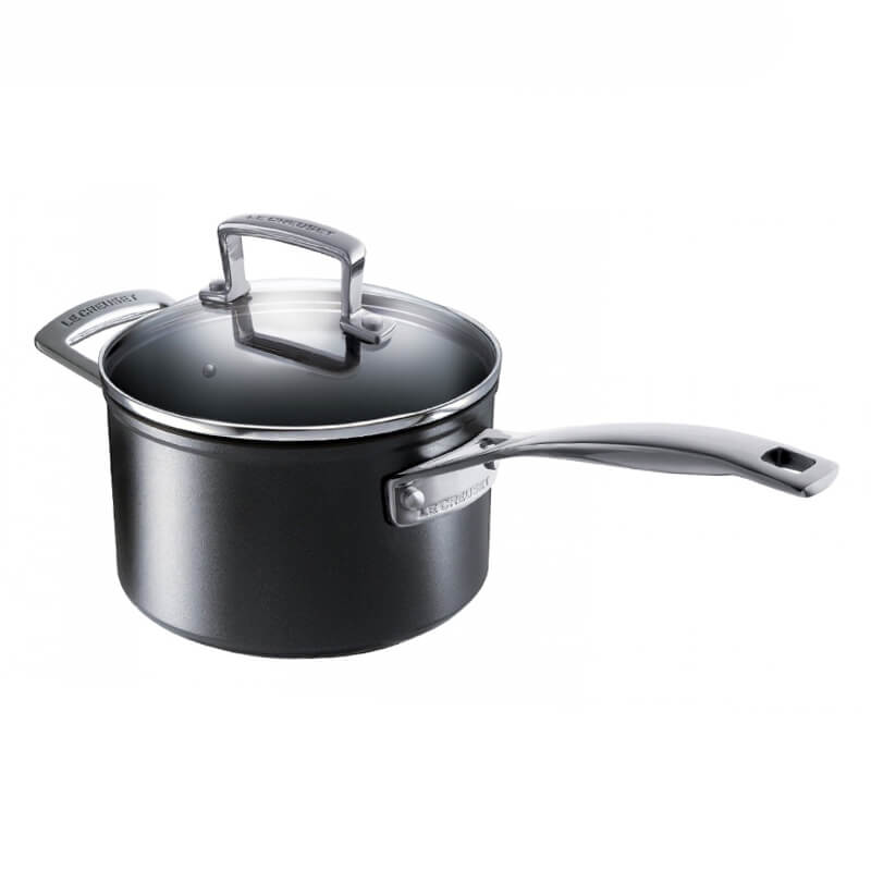 Le Creuset Les Forgees Casseruola Con Manico Antiaderente In Alluminio Con Manico E Coperchio