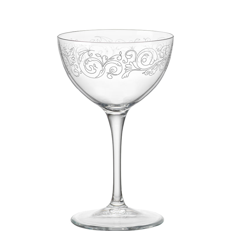 23 5 Cl Bormioli Rocco Bartender Novecento Bicchiere Martini In Vetro Set 6 Pezzi