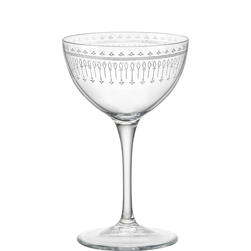 23 5 Cl Bormioli Rocco Bartender Novecento Bicchiere Martini In Vetro Set 6 Pezzi