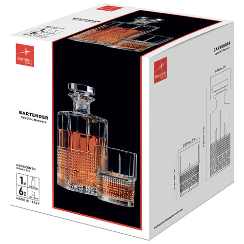 Bormioli Rocco Bartender Set Whisky In Vetro Set 7 Pezzi