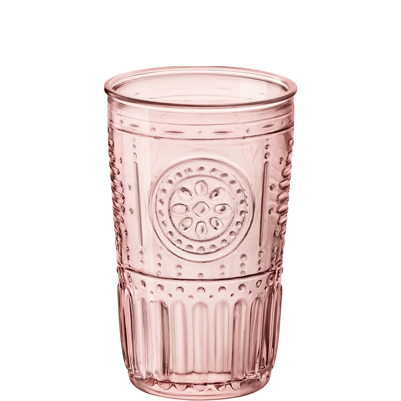 47 5 Cl Bormioli Rocco Romantic Bicchiere Bibita In Vetro Temperato Set 4 Pezzi