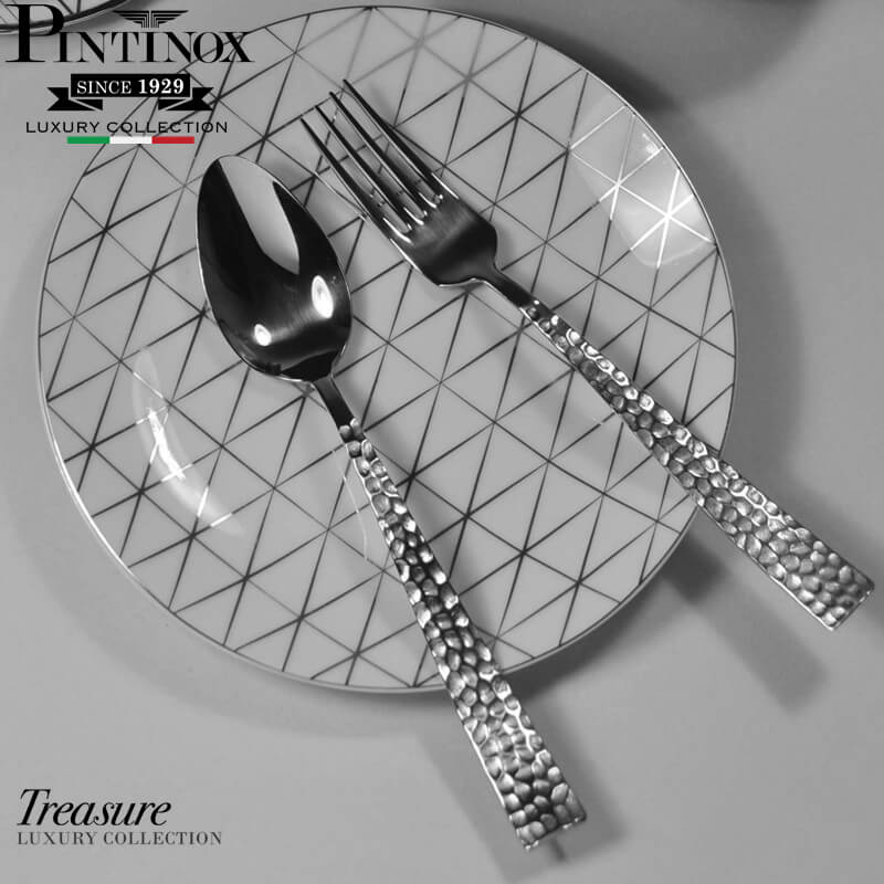 Pintinox Palace Forchettina Dolce In Acciaio Inox Set 12 Pz