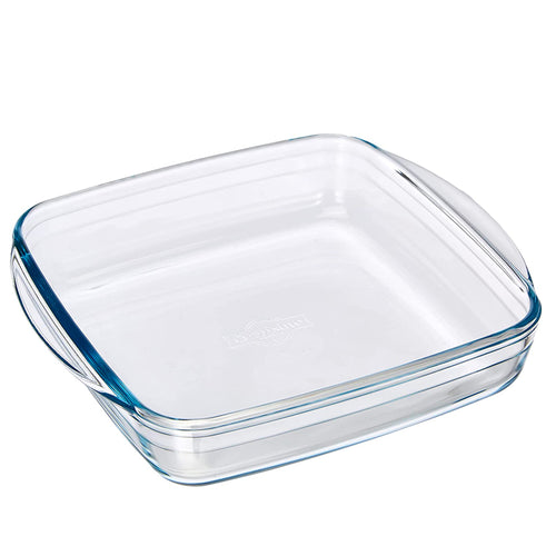 25X22 Cm Arcusine Teglia Quadrata In Vetro Borosilicato